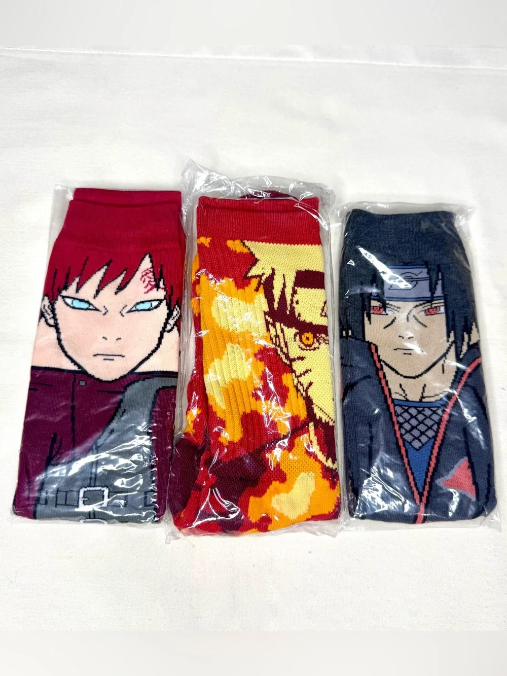 3 Pairs of Naruto Anime Character socks